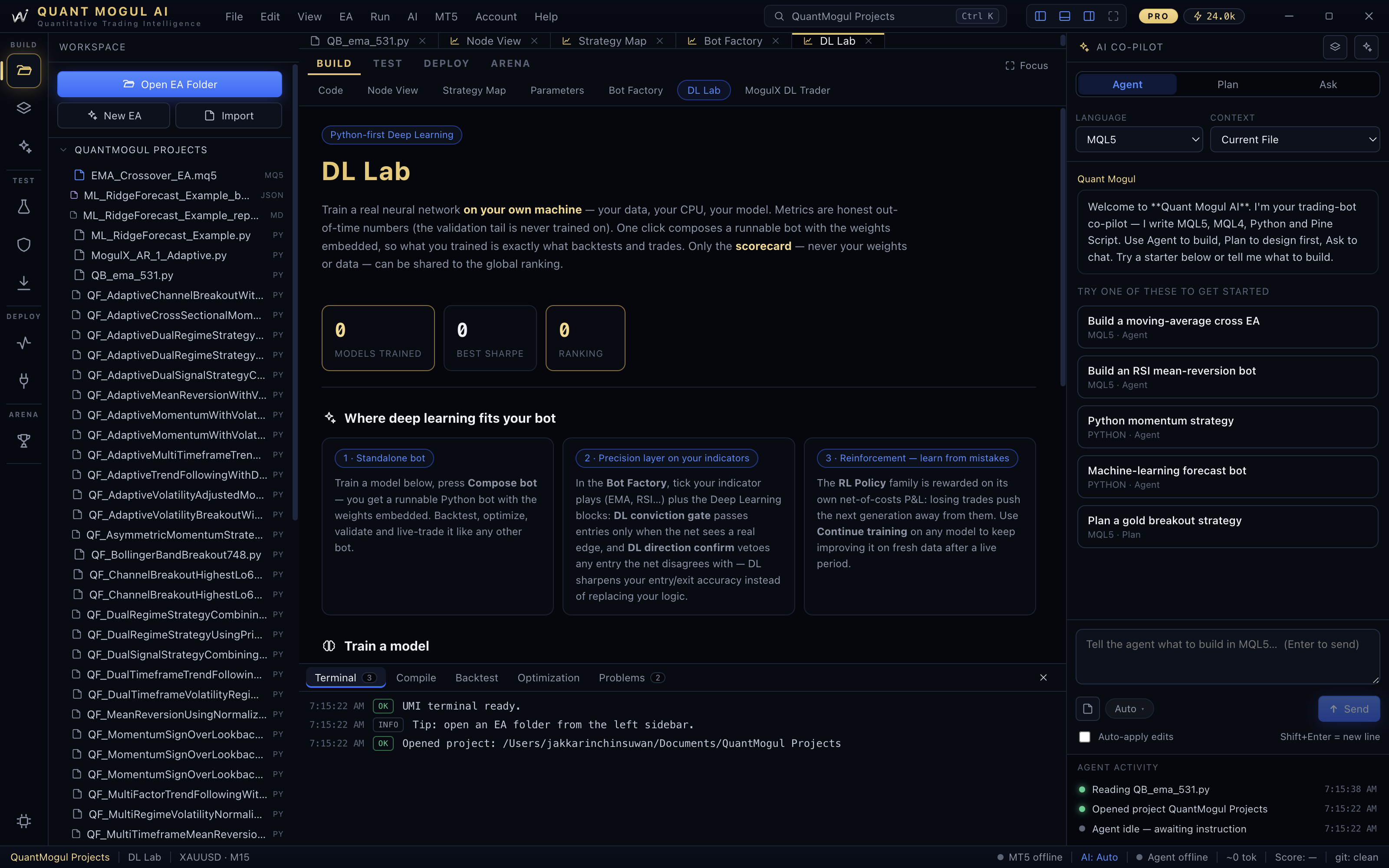 DL Lab RL policy